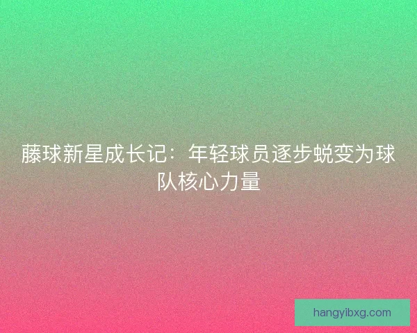 藤球新星成长记：年轻球员逐步蜕变为球队核心力量